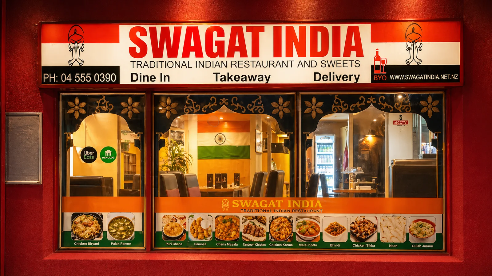 Relaxed dining at Swagat India